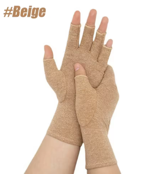 Ozynak Relief™ Arthritis Compression Gloves – Fingerless Support for Pain, Swelling & Circulation